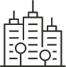 Presence in 1100+ cities icon