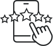 4.5 app rating icon